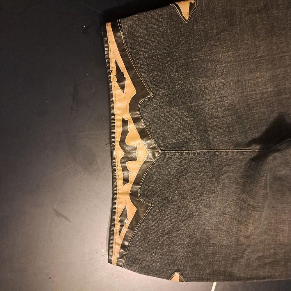 Request Men's Black and Brown Jeans - Picture 5 of 5